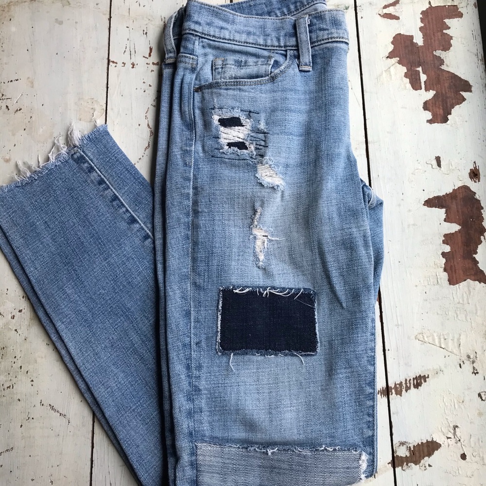 Treasure & Bond Distressed Patchwork Boyfriend Je… - image 7